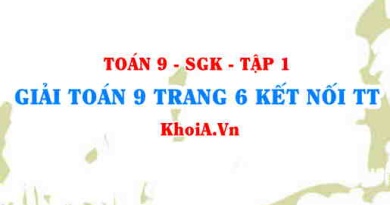 Giải Toán 9 trang 6 Kết nối tri thức Tập 1